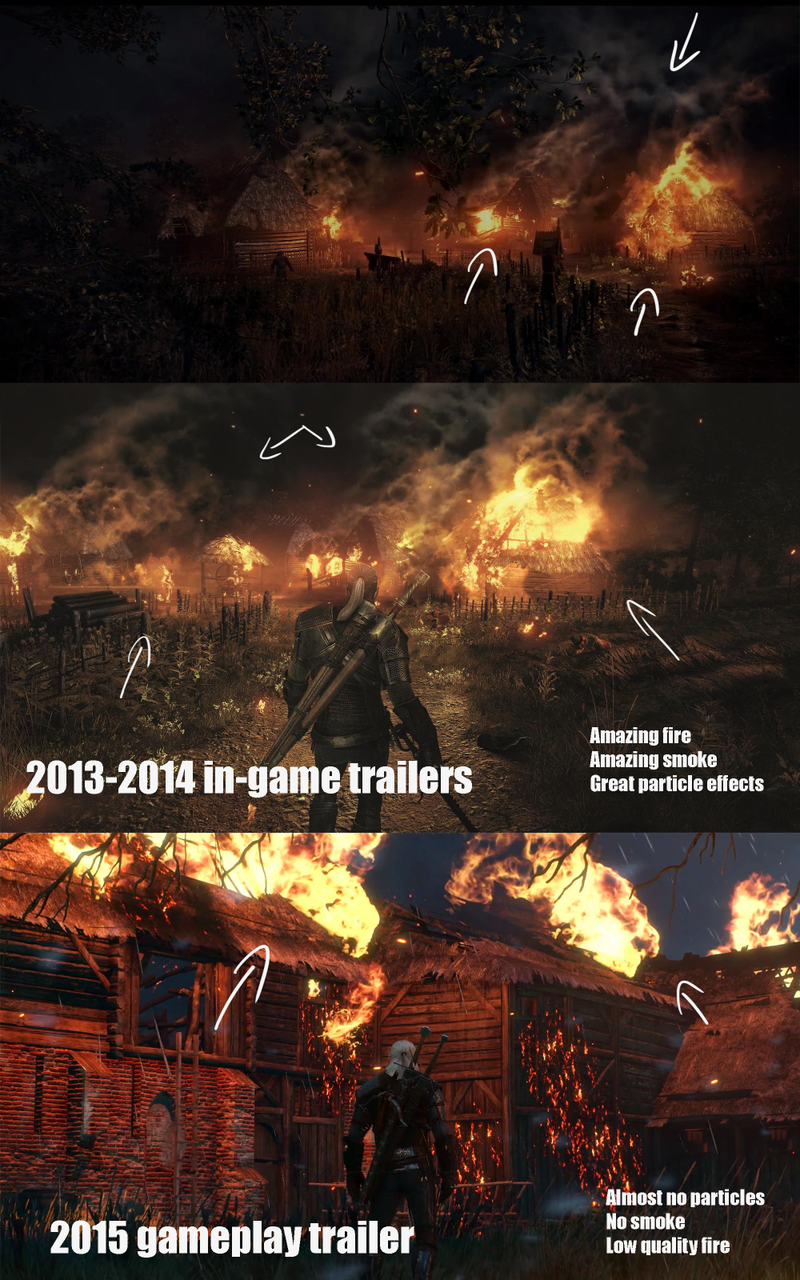 Illustration for article titled La versión final de The Witcher 3 no trae los gráficos que prometía